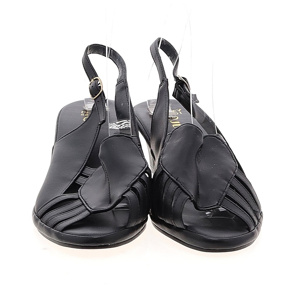Jubilee Womens Short Heels w/ Straps Black Size 6.5 Like new condition